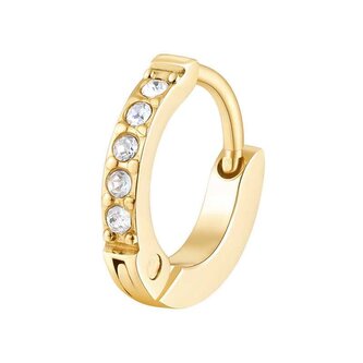 Trendy single náušnice s čirými krystaly Chakra BHKE034 Brosway