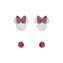 Třpytivý set dívčích náušnic Minnie Mouse S600149RPL-B.CS Disney