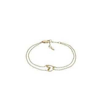 Elegantní pozlacený náramek Srdce Sawyer JOF00929710 Fossil