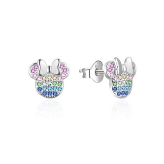Třpytivé stříbrné náušnice Minnie AGT-ED021PC Agato