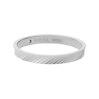 Moderní ocelový prsten Harlow JF04757040 Fossil / Obvod: 59 mm - 59 mm