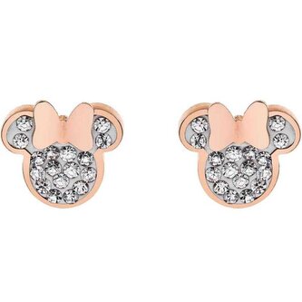 Půvabné bronzové náušnice pecky Mickey and Minnie Mouse E600177PRWL-B.CS Disney