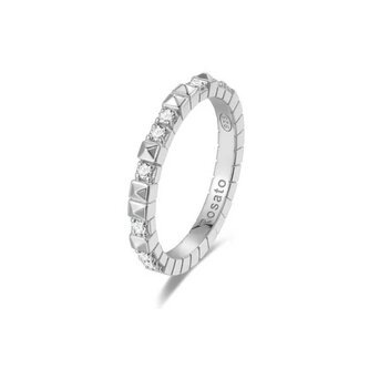 Originální stříbrný prsten se zirkony Cubica RZA011 Rosato / Obvod: 54 mm - 54 mm