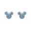 Půvabné ocelové pecky se zirkony Mickey Mouse E600178RQL-B.CS Disney