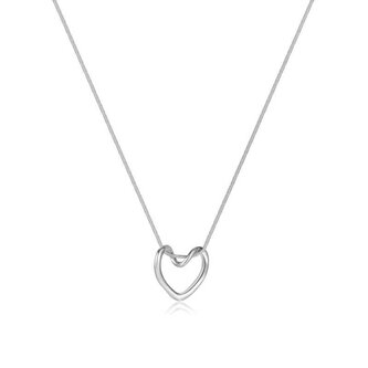 Romantický náhrdelník z oceli se srdíčkem Troli