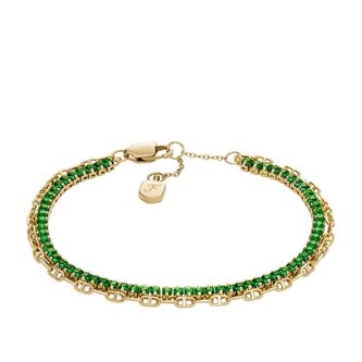 Dvojitý pozlacený náramek Heritage D-Link JA7272710 Fossil