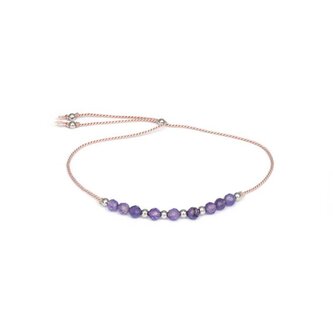 Šňůrkový náramek s ametystem HE33R3S-LP Agato