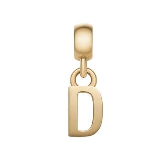 Pozlacený přívěsek písmeno "D" Charms DW00400487 Daniel Wellington