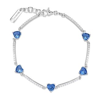 Romantický stříbrný náramek Fancy Freedom Blue FFB115 Brosway