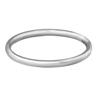 Něžný minimalistický prsten z oceli Silver Troli / Obvod: 60 mm - 60 mm