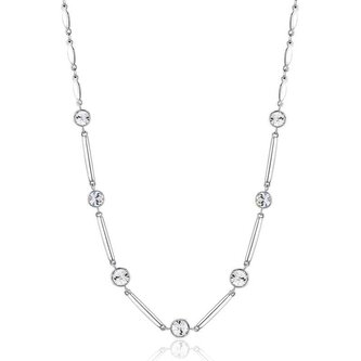 Slušivý ocelový náhrdelník s čirými krystaly Affinity BFF158 Brosway