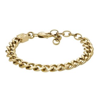 Moderní pozlacený náramek z oceli Ellis JF04616710 Fossil