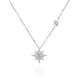 Slušivý stříbrný náhrdelník AGT-N005W Agato