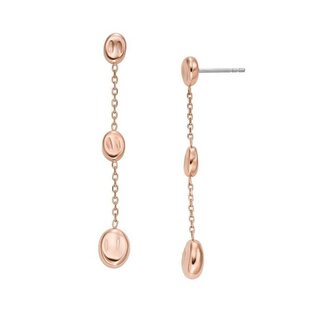 Elegantní pozlacené visací náušnice Anja Pebble SKJ1846791 Skagen