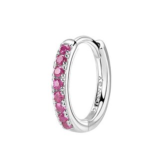 Stylová kruhová single náušnice Fancy Passion Ruby FPR85 Brosway