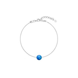 Půvabný náramek s modrým syntetickým opálem 13019.3 blue Evolution Group