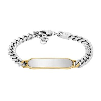 Elegantní ocelový bicolor náramek pro muže JF04851998 Fossil