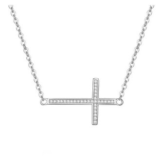 Stříbrný náhrdelník s křížkem AGS196/47 Beneto