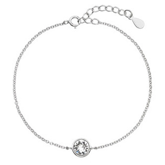 Stříbrný náramek s Preciosa krystaly 33113.1 Evolution Group