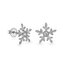 Stříbrné náušnice pecky Sněhová vločka AJNS0012 Again Jewelry