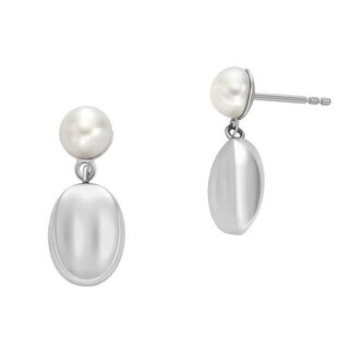 Půvabné visací náušnice s pravými perlami Agnethe SKJ1835040 Skagen