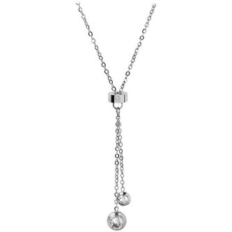 Ocelový náhrdelník s krystaly Troli
