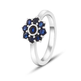 Půvabný stříbrný prsten se safíry SAFAGG1 Beneto Exclusive / Obvod: 60 mm - 60 mm