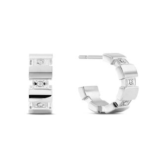 Nádherné ocelové kruhy s krystaly 2780777 Tommy Hilfiger