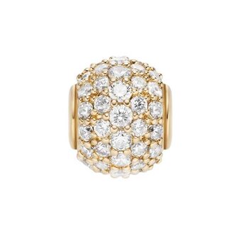 Půvabný pozlacený korálek s krystaly DW00400437 Daniel Wellington