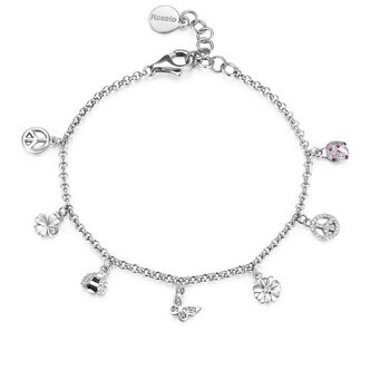 Hravý stříbrný náramek s přívěsky Gaia RZGA13 Rosato