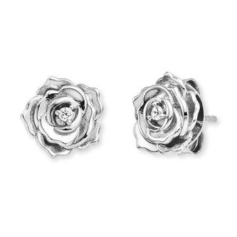 Něžné stříbrné náušnice Růže ERE-ROSE-ZI-ST Engelsrufer