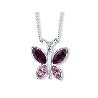 Slušivý náhrdelník Motýl 30297.MVI.R Crystalp