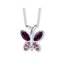 Slušivý náhrdelník Motýl 30297.MVI.R Crystalp