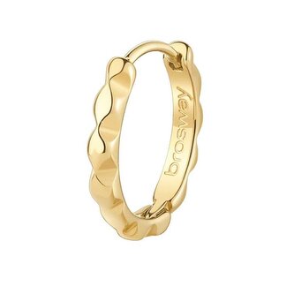 Moderní pozlacená single náušnice Chakra BHKE140 Brosway