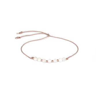 Šňůrkový náramek s měsíčním kamenem HE34R3RG-LP Agato