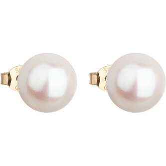 Zlaté náušnice pecky s pravými perlami Pavona 921043.1 Evolution Group