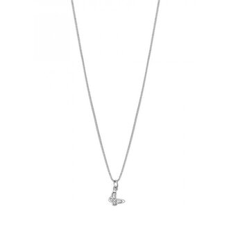 Něžný stříbrný náhrdelník s motýlem Allegra RZAL033 (řetízek, přívěsek) Rosato