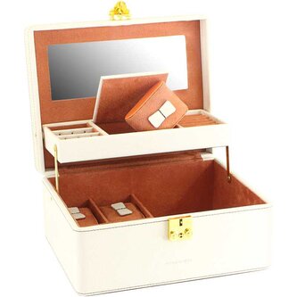 Šperkovnice smetanová/hnědá Ascot 20124-1 Friedrich Lederwaren