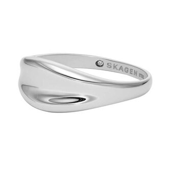 Moderní ocelový prsten pro ženy Anja Pebble SKJ1850040 Skagen / Obvod: 53 mm - 53 mm