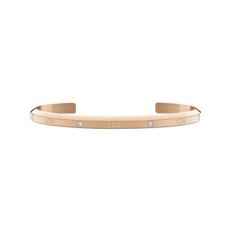 Módní pevný pozlacený náramek Classic Lumine DW004005 Daniel Wellington / Délka: 18,5 cm
