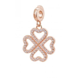 Třpytivý pozlacený přívěsek Čtyřlístek Storie RZ247 Rosato