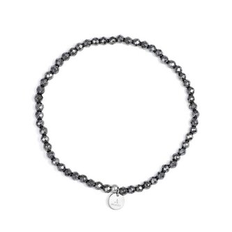 Minerální korálkový náramek s hematitem POL-B13/17G Agato