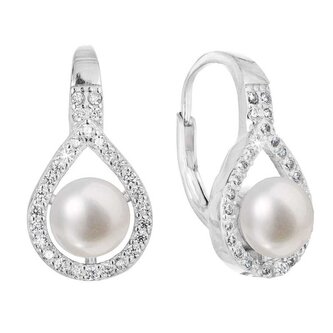 Jemné stříbrné náušnice s pravými perlami 21053.1 Evolution Group