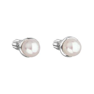 Stříbrné náušnice s perlou Pavona 21003.1 Evolution Group