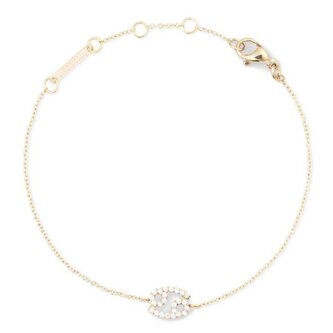 Pozlacený řetízkový náramek znamení Rak Crystal Zodiac DW00400910 Daniel Wellington