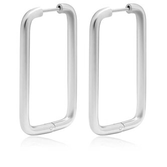 Výrazné obdélníkové náušnice z oceli VAAXF546S Troli