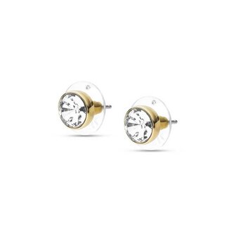 Pozlacené náušnice pecky s krystalem JOA00668710 Fossil