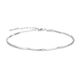 Blyštivý stříbrný náramek se zirkony AGB756/21 Agato