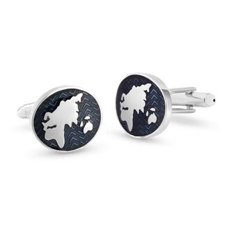 Módní manžetové knoflíčky Mapa KS-219 Troli