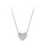 Romantický ocelový náhrdelník se srdíčkem Troli